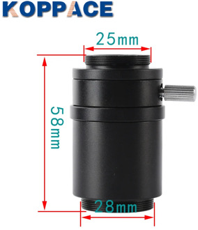 KOPPACE 1X CTV Trinocular Stereo Microscope C-mount Interface 25mm Camera Interface Microscope Camera Adapters
