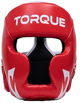Koppel Boksen Hoofdbeschermer Helm Voor Kinderen Pu Apparatuur Muay Thai Guantes De Boxeo Gratis Vechten Mma Sanda Training Taekwondo rood / L