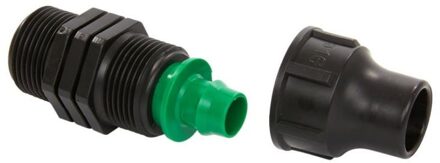 koppeling, klem x buitendraad, 16 mm x ¾", set à 2 stuks