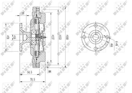 Koppeling, radiateurventilator 49604