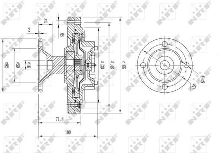 Koppeling, radiateurventilator 49612