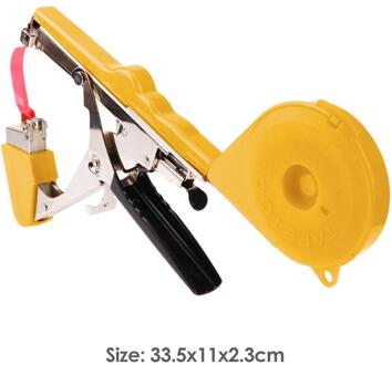 Koppelverkoop Machine Tuin Plant Tapetool Tapener Met 10 Rolls Tape Voor Groente Druif Tomaat Tuin Planten Elements Gereedschap Rood