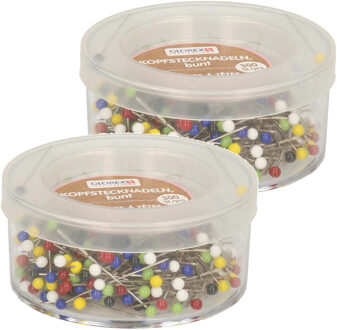 Kopspelden/naaispelden - 3 cm - gekleurd - 600x stuks - hobby sierspelden