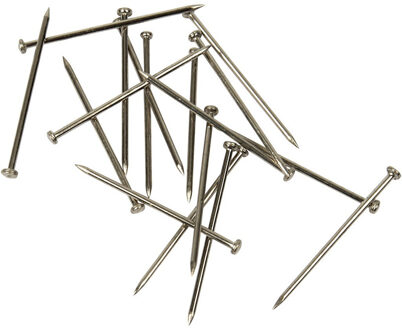 Kopspelden/steekspelden - 1000x - zilver - L 16 x D 0,65 mm - 35 gram