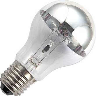 Kopspiegellamp standaard ECO zilver 42W (vervangt 60W) grote fitting E27