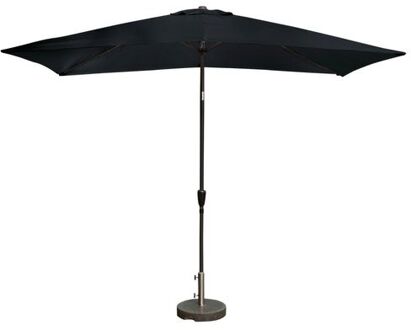 Kopu Kopu® Bilbao Rechthoekige Parasol 150x250 cm met Knikarm - Zwart