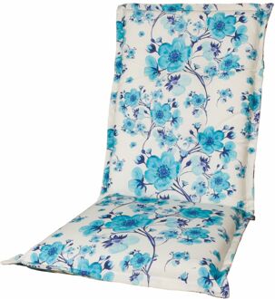 Kopu Kopu® Blossom - Comfortabel Tuinkussen met Hoge Rug - Blauw