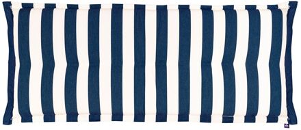 Kopu Kopu® Mila Navy 120 cm - Hoogwaardig Bankkussen - Gestreept Wit