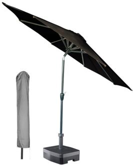 Kopu Kopu® ronde stokparasol 300 cm Calma met hoes - Antraciet