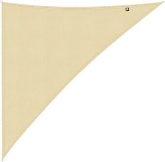 Kopu Kopu® Schaduwdoek Driehoek 5x6x7,8mtr 280 grams Waterdoorlatend Creme Crème