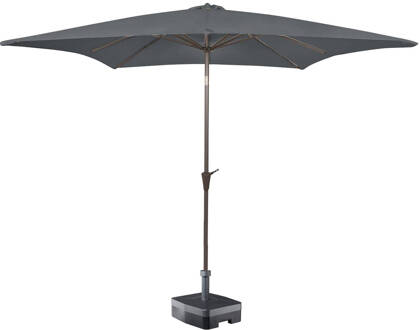 Kopu Kopu® vierkante parasol Altea 230x230 cm - Grey Grijs