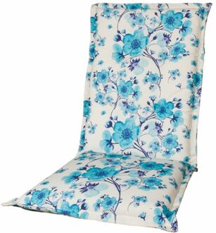 Kopu® Blossom - Comfortabel Tuinkussen met Hoge Rug - Blauw