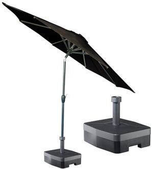 Kopu® ronde stokparasol 300 cm Calma met voet - Antraciet