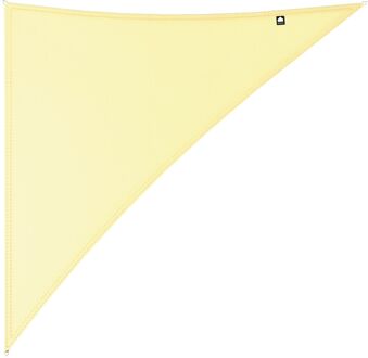 Kopu® Schaduwdoek Driehoek 5x6x7,8 mtr 230 grams Waterdicht - Creme Crème