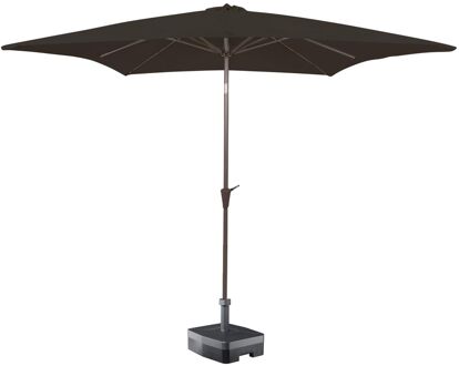 Kopu® vierkante parasol Altea 230x230 cm - Antraciet Grijs