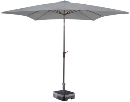 Kopu® vierkante parasol Altea 230x230 cm - Light Grey Grijs