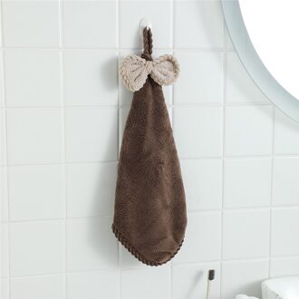 Koraal Fluwelen Strik Zachte Handdoeken Badkamer Verdikte Absorberende Schoonmaak Handdoek Thuis Keuken Veeg Vaatdoeken Poetslappen koffie