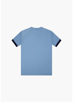 Kordaat t-shirt i light blue/black men Blauw - S