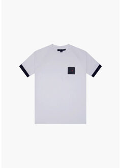 Kordaat t-shirt i white/black men Wit - L