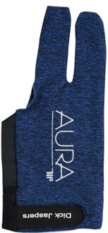 Korea Billking Biljart Pool Cue Professionele Pool Stick Glove3 Vingers Links Mesh Carambole Cue Handschoenen Biljart Accessoires AURA blauw