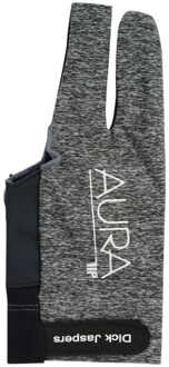 Korea Billking Biljart Pool Cue Professionele Pool Stick Glove3 Vingers Links Mesh Carambole Cue Handschoenen Biljart Accessoires AURA grijs