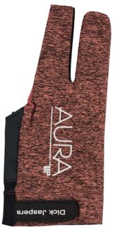 Korea Billking Biljart Pool Cue Professionele Pool Stick Glove3 Vingers Links Mesh Carambole Cue Handschoenen Biljart Accessoires AURA oranje