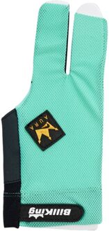 Korea Billking Biljart Pool Cue Professionele Pool Stick Glove3 Vingers Links Mesh Carambole Cue Handschoenen Biljart Accessoires groen