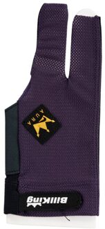 Korea Billking Biljart Pool Cue Professionele Pool Stick Glove3 Vingers Links Mesh Carambole Cue Handschoenen Biljart Accessoires paars