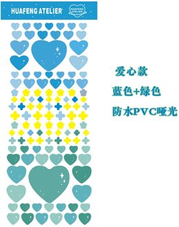 Korea Candy Kleur Letters Liefde Hart Sticker Diy Scrapbooking Junk Journal Briefpapier Envelop Afdichting Stickers