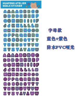 Korea Candy Kleur Letters Liefde Hart Sticker Diy Scrapbooking Junk Journal Briefpapier Envelop Afdichting Stickers