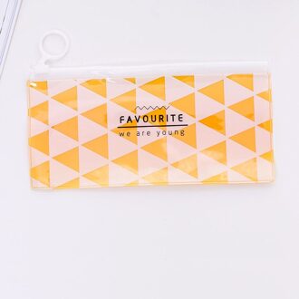 Korea School Briefpapier Mooie Schattige Kawaii Pvc Potlood Gevallen Verse Doorschijnende Opbergzakken 1