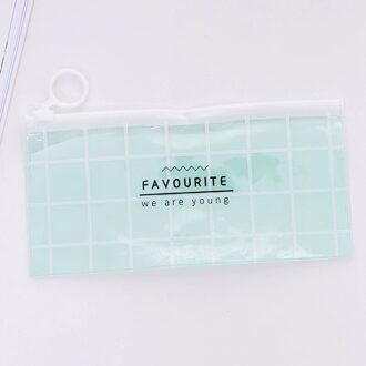 Korea School Briefpapier Mooie Schattige Kawaii Pvc Potlood Gevallen Verse Doorschijnende Opbergzakken 2