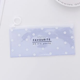 Korea School Briefpapier Mooie Schattige Kawaii Pvc Potlood Gevallen Verse Doorschijnende Opbergzakken 3