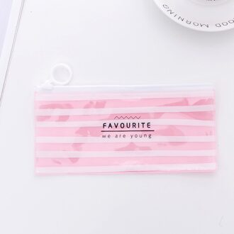 Korea School Briefpapier Mooie Schattige Kawaii Pvc Potlood Gevallen Verse Doorschijnende Opbergzakken 4