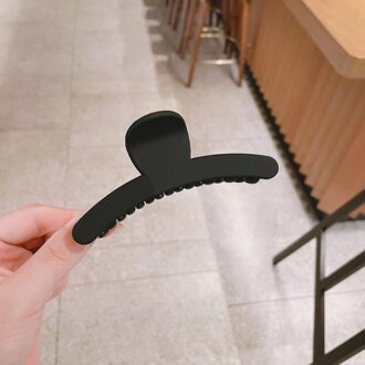 Koreaanse Eenvoudige Effen Kleur Haar Klauw Elegante Frosted Acryl Haar Clip Geometrische Haarspelden Grote Haar Klauwen Haar Accessoires Blauw