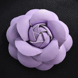 Koreaanse Handgemaakte Pu Leer Camellia Bloem Broche Boutonniere Revers Pin Sieraden Broches Corsage Voor Vrouwen Accessoires 8