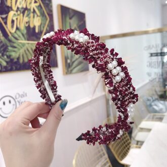 Koreaanse Ins Eenvoudige Ruwe Bramen Kralen Parel Haarband Voor Vrouwen Meisjes Haar Hoepel Hoofdband Dames Hoofdtooi Haar Accessoires 1