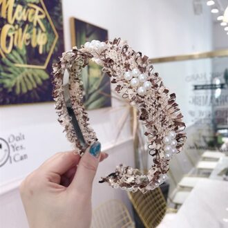 Koreaanse Ins Eenvoudige Ruwe Bramen Kralen Parel Haarband Voor Vrouwen Meisjes Haar Hoepel Hoofdband Dames Hoofdtooi Haar Accessoires 5