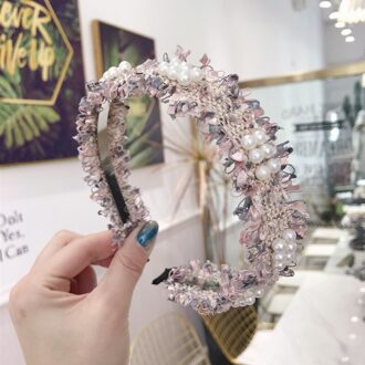 Koreaanse Ins Eenvoudige Ruwe Bramen Kralen Parel Haarband Voor Vrouwen Meisjes Haar Hoepel Hoofdband Dames Hoofdtooi Haar Accessoires 6