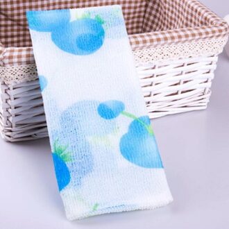 Koreaanse Lange Strips Terug Schuim Badhanddoek Nylon Sterke Zachte Badhanddoek Afdrukken 1