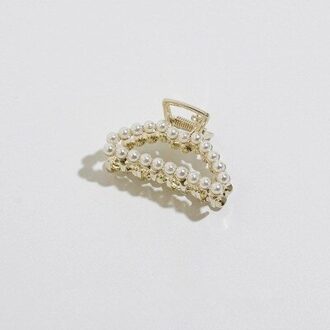 Koreaanse Luxe Parel Strass Haar Klauw Krabben Clips Haar Claws Rhinestone Haarspeld Haar Clip Accessoires Vrouwen