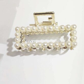 Koreaanse Luxe Parel Strass Haar Klauw Krabben Clips Haar Claws Rhinestone Haarspeld Haar Clip Accessoires Vrouwen