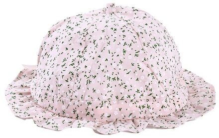 Koreaanse Meisje Kant Prinses Hoeden Leuke Print Meisjes Zon Cap Kant Kind Caps Voor Meisje Zomer katoenen Baby Motorkap groen