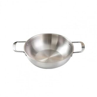 Koreaanse Ramen Pot Noodle Handig Soep Pan Dubbel Handvat Rvs Aluminium Ramen Pan Voor Keuken Koken Accessoires zilver S