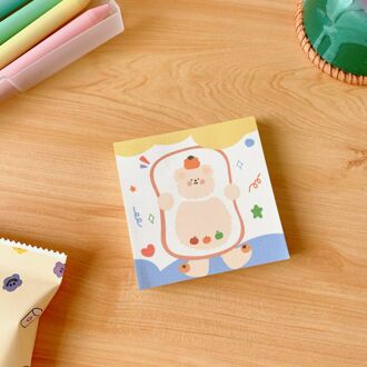 Koreaanse Stijl Cartoon Memo Post It Notes Goud