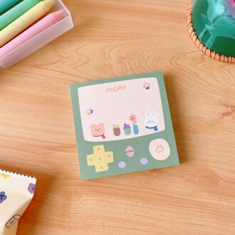 Koreaanse Stijl Cartoon Memo Post It Notes groen