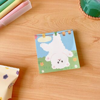 Koreaanse Stijl Cartoon Memo Post It Notes lucht blauw