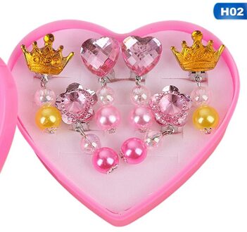 Koreaanse Stijl Kinderen Oor Clip Mooie Cartoon Animal Baby Oor Clip Geen Piercing Oorbel Oor Ring Voor Baby Meisjes Kinderen Sieraden 02 3pairs Earclip