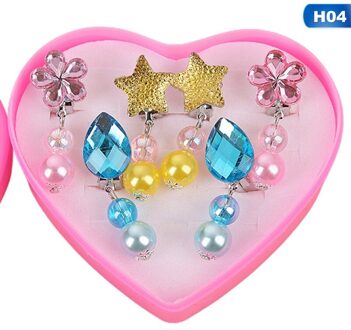 Koreaanse Stijl Kinderen Oor Clip Mooie Cartoon Animal Baby Oor Clip Geen Piercing Oorbel Oor Ring Voor Baby Meisjes Kinderen Sieraden 04 3pairs Earclip