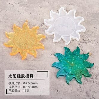Koreaanse Stijl Ster Maan Zon Lunar Eclipse Shape Silicone Mold Diy Crystal Epoxy Lijm Resin Mold Voor Planeet Ornament Maken tool b1